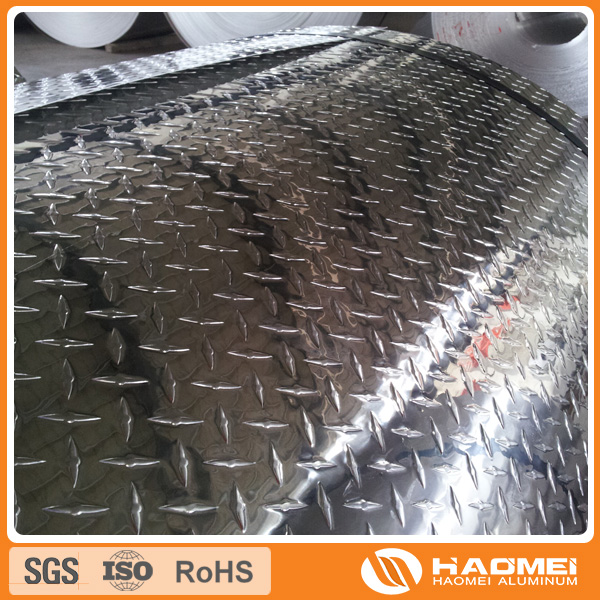 Mirror surface and mill finished Aluminium Tread Plate