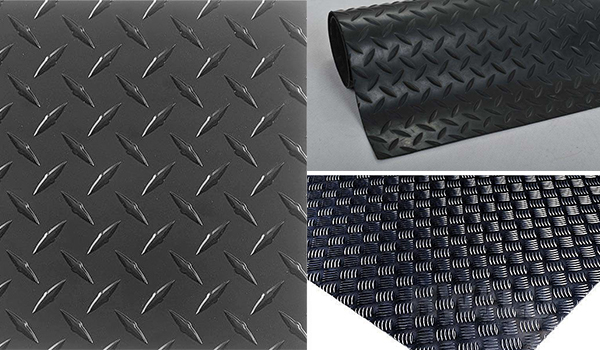 black aluminum checker plate